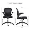 Home Office Chair Computer Mesh Desk Chair with Adjustable Arms and Height Black