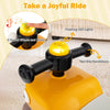 Ride on Toy Baby Dinosaur Sliding Car with Horn Music Lights Yellow