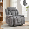Electric Power Lift Riser Recliner Chair Armchair w/ Cup Holders & USB Port Grey