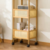 3-Tier Mobile Storage Rack Trolley Organizer Bookshelf Home Rolling Utility Cart