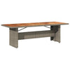 Garden Table with Acacia Wood , Grey, 240 x 90 x 75 , Poly J9A3