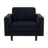 Dusk Sloane Midnight Blue Matte Velvet Loveseat RRP £409