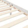 Gecheer Bed Frame with Headboard White 140x190 Solid Wood Bed Frame Q4Z9