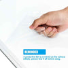 Wall Mounted Board 70 x 50 cm Dry Erase Board with 3 Dry Erase Markers-White