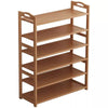 6 Tier Wooden Shoe Rack Tall Storage Shelf Cabinet Footwear Stand Organiser Home