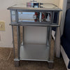 Elegant Mirrored End Table Bed Side Table with Storage for Living Room Bedroom