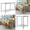 Commercial Catering Kitchen Stainless Steel Table Worktop Work Bench Prep Table
