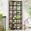 Tribesigns 200cm Tall Corner Bookshelf, 7 Tier Industrial Corner Bookcase