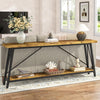70.9'' Long Console Table, Industrial Entryway Hallway Sofa Table Behind Couch