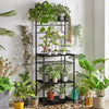 Microwave Oven Stand with Storage Shelves Kitchen Baker's Rack, Industrial