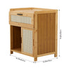 1 Drawer Compact Wooden Bedroom Bedside Cabinet Furniture Nightstand Side Table