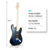 Glarry GST Electric Guitar w/Accessories For Beginner Right Handed Colorful