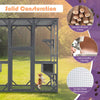 Large Outdoor Catio Wooden Cat Enclosure Big House Outdoor with Platforms Runs