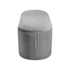 Oval Footstool Pouffe Storage Ottoman Padded Seat Footrest Vanity Stool Chair UK