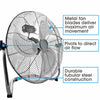 20" Floor Fan 4 Speed High Velocity Standing Electric Air Cooling Fan Gym Office