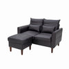 Panana 2 Seats Loveseat Couch Sofa Ottoman Upholstered Furniture for Small Space