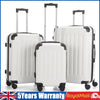 Suitcase Set of 3 ABS Cabin Hard Shell Luggage Travel Trolley 4Wheel Ssaszokyuyr
