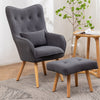 Recliner Armchair Lounger Napping Sleeper Sofa Chair with Footstool