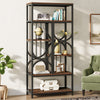 Tribesigns Bookshelf, Industrial 5-Tier Etagere Bookcase, 180cm Display Shelf