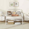 Metal Daybed Extendable Daybed to Single Size Bed-White