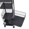 Tiered Kitchen Food Veg Storage Bathroom CaddyRack Organise Fruit Trolley Basket