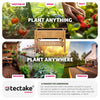 Raised Plant Bed Shelf Garden Wooden Box Flowers Herbs Vegetables Outdoor Patio