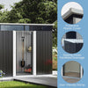 Metal Sheds Galvanised Steel Shed Pent Roof Window Storage Tools Container
