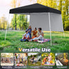 Foldable Outdoor Patio Shelter Gazebo Portable Backpack-Black