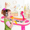 31-Key Piano w/Stool Set for Kids Toddler’s Electronic Keyboard-Pink