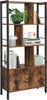 Bookshelf, Storage Shelf, Large Bookcase With Doors, 4 Shelves, Stable Steel Str