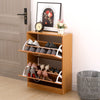 SHOE CABINET 2 DRAWER STORAGE CUPBOARD RACK SHELF FOOTWEAR ORGANISER SHOE STAND