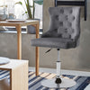 1/2Pcs Kitchen Island Bar Stools Swivel Velvet Upholstered Breakfast Pub Chairs