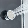 Black LED Shower Panel Column Tower Stainless Steel Rain Massage Body Jets Mixer