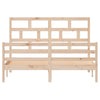 Bed Frame Solid Wood Pine 160x200 Y2B5