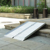 Portable Wheelchair Threshold Ramp Aluminium Multi-fold Non-slip Suitcase Ramps