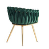 Velvet Dining Chair with Door Knocker Ring Windsor Dressing Room Chair 1/2/4/6