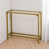 Narrow Console Table Living Room Entrance Hallway Side Display Stand Glass Desk