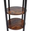 Small Side End Tea Table Bedside Table Nightstand with Storage Shelf 3 Tier 40cm