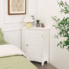 Bathroom Cabinet with Shutter Door and Adjustable Shelf