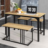 Breakfast Table Furniture Set Space-Saving Dinette W/ Rustproof Metal Frame
