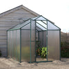 4x6/6x6/8x6/10x6FT Walk-In Greenhouse Aluminium Frame / Polycarb Panel Silver