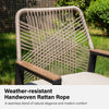 2x Patio Chair Rattan Chair Dining Chair Garden Furniture Wicker Chair W/Cushion