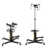 1100lbs Transmission Jacks Hydraulic Transmission Jack 2 Stage W/ Wheels for Car