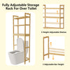 3-Tier Over Toilet Organizer Rack Freestanding Above Toilet Shelf for Bathroom