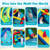 Kids Jumping House Inflatable Double Water Slide Park(Blower Excluded)
