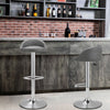 2x Swivel Barstools Kitchen Counter Seat Classic PU Upholstered Salon Pub Chairs