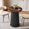 Round Dining Table for 2, 23-Inch Modern Small Circle Kitchen Dinner Table