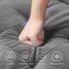3 Seater 1.7m Velvet Sofa w/2 Pillows Couch Love Seat Settee Apartment Home Room