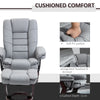 Recliner Chair With footstool, Armchair 135° Reclining Swivel Sofa Chair, Grey