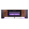 70'' TV Stand for TVs Living Room Entertainment Unit TV Cabinet Insert Fireplace
